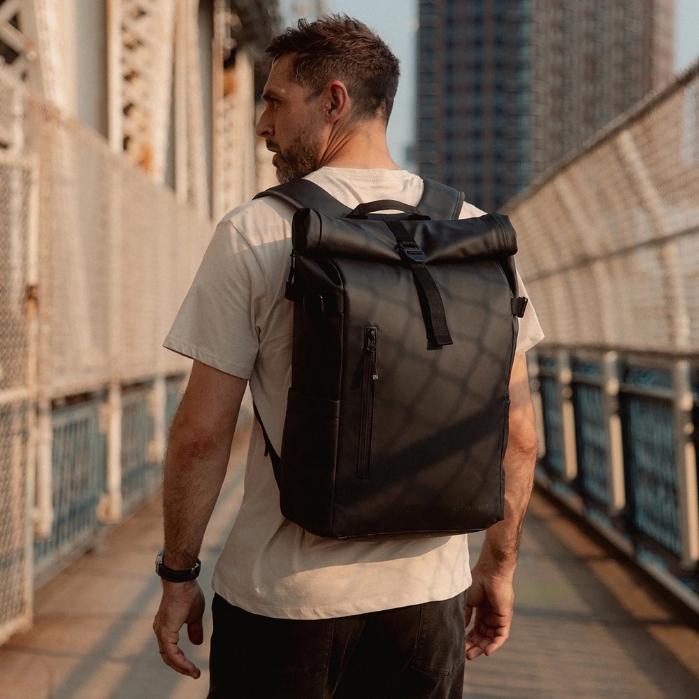 Stubble & Co The RollTop Backpack Black